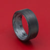 Carbon Fiber Ring with Silver Texalium Sleeve