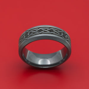 Black Zirconium Celtic Knot Ring
