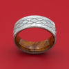 Kuro Damascus Steel Celtic Knot Ring with Wood Sleeve