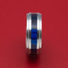 Titanium and DiamondCast Inlay Ring Custom Made