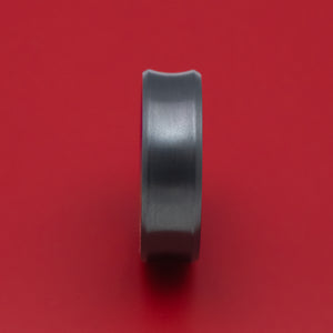 Black Zirconium and DiamondCast Sleeve Ring Custom Made