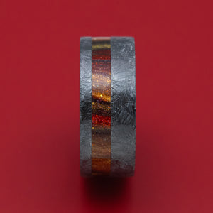 Black Zirconium and DiamondCast Inlay Ring Custom Made