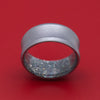 Tantalum and DiamondCast Sleeve Concave Ring Custom Made