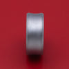 Tantalum and DiamondCast Sleeve Concave Ring Custom Made