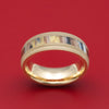 14K Gold and DiamondCast Inlay Ring Custom Made
