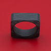 Squared Side-Cut Carbon Fiber Ring