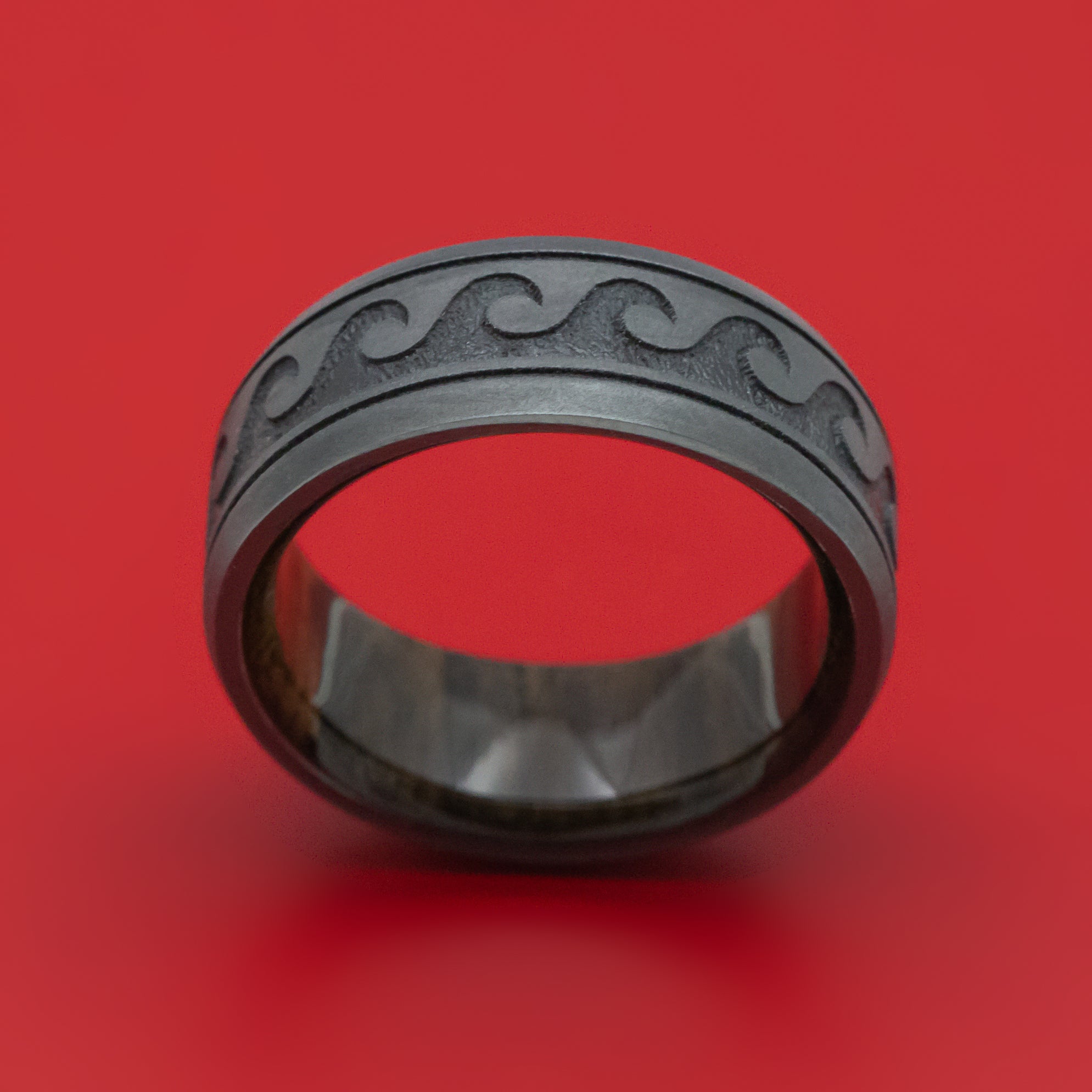 Custom Image Engraved Tungsten Men's Ring | Vansweden Jewelers