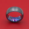 Kuro-Ti Twisted Titanium Black Zirconium Heat-Treated Ring Custom Made Band
