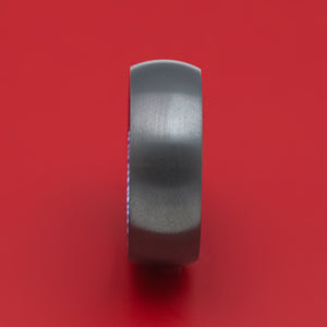 Kuro-Ti Twisted Titanium Black Zirconium Heat-Treated Ring Custom Made Band