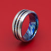 Kuro-Ti Twisted Titanium Heat-Treated Ring Custom Made Band