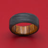 Forged Carbon Fiber Ring with Wood Sleeve Custom Made