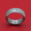 Tantalum Ring with Script Style Pattern