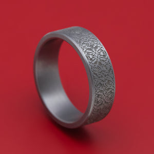 Tantalum Ring with Ottoman Style Pattern