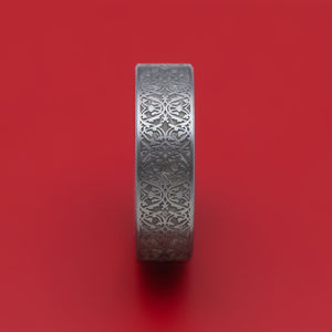 Tantalum Ring with Ottoman Style Pattern