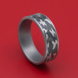 Tantalum Ring with Camo Pattern