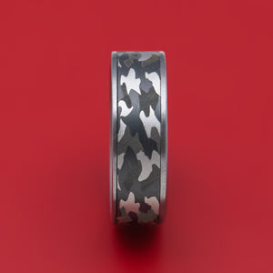 Tantalum Ring with Camo Pattern