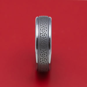 Tantalum Ring with Celtic Love Knot Design
