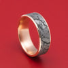 14K Gold and Tantalum Marble Texture Ring