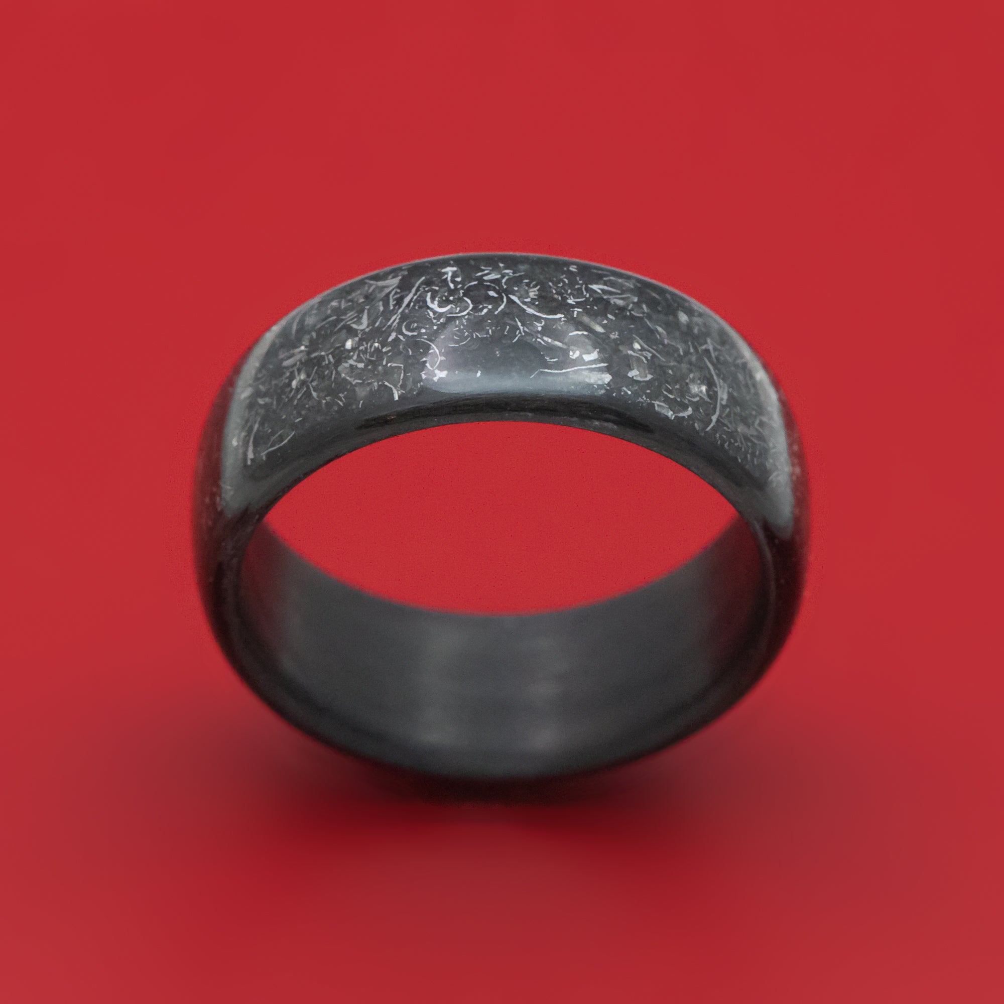 Titanium Glow ring with amethyst inlay. #glow #Glowring #jewelry #glowstone  #weddingring #engagementring #patricka… | Wedding rings, Wedding band sets,  Edgy jewelry