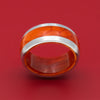 Cobalt Chrome and Juma Sleeve and Inlay Ring Custom Made Band