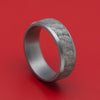 Tantalum Ring with Lava Rock Finish Custom Made