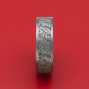 Tantalum Ring with Lava Rock Finish Custom Made