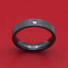 Black Zirconium and Diamond Ring Custom Made Band