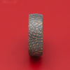Darkened Superconductor Men's Ring Custom Made Titanium-Niobium And Copper Band