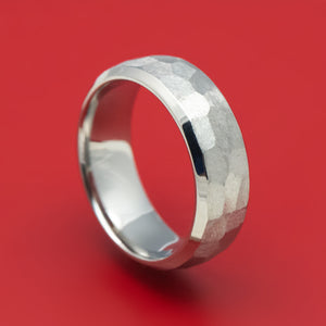 Titanium Rock Finish Men's Wedding Ring Custom Made Band