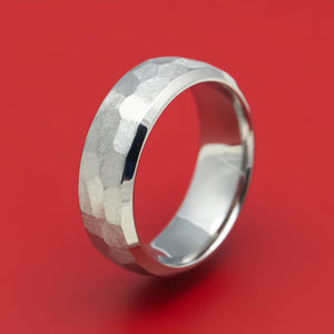 Titanium Rock Finish Men's Wedding Ring Custom Made Band