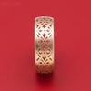 14K Rose Gold Cut-Through Band Custom Made Men's Ring