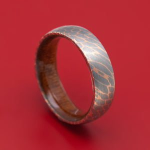Superconductor Men's Ring with Wood Sleeve Custom Made Band