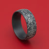 Darkened Tantalum Viking Compass Design Men's Ring Custom Made Band