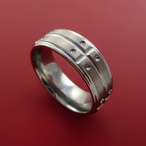 Titanium Unique Wedding Band Rings Made to Any Sizing 4-22