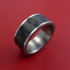 Carbon Fiber and Titanium Ring Style Weave Pattern