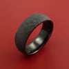 Hammered Black Zirconium Ring Custom Made Band