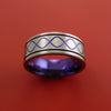 Titanium Eternity Ring with Anodizing Custom Made
