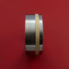 Titanium Wide 14K Yellow Gold Ring Custom made Band Any Finish any Sizing