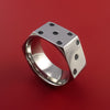Cobalt Chrome Dice Ring High Roller Gambler Inspired Ring