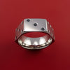 Cobalt Chrome Dice Ring High Roller Gambler Inspired Ring