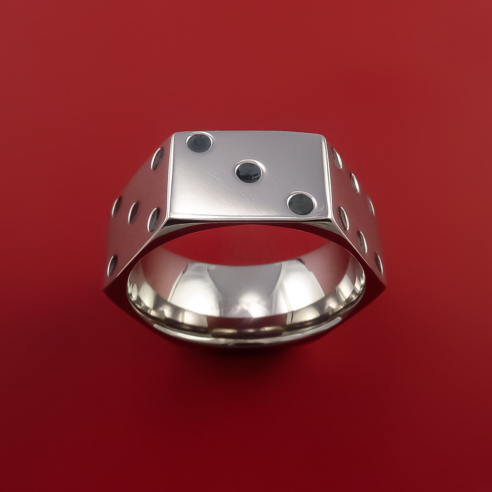 Men's 70s Vintage Diamond Dice Ring