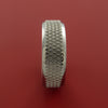 Cobalt Chrome Wide Ring Textured Knurl Pattern Band Made to Any Sizing and Finish 3-22