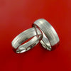 Platinum and Titanium Matching Ring Wedding Band Set Sizes 3-22