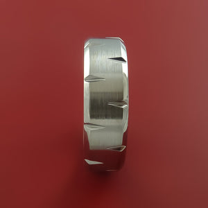 Cobalt Chrome Wedding Band Engagement Ring Made to Any Sizing and Finish 3-22