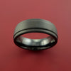 Black Zirconium Ring Traditional Style Band Made to Any Sizing and Finish 3-22