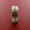 Titanium Ring with 14k Rose Gold Mokume Shakudo Inlay Custom Made Band