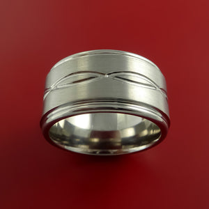 Titanium Celtic Band Infinity Symbolic Wedding Ring Custom Made