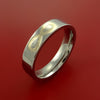 Titanium Ring with 14k Yellow Gold Inlay Custom Made Band