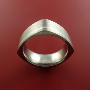 Titanium Ring with Sterling Silver Inlay Custom Made Band