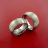 Titanium, and Mokume Ring Set Custom Made to Any Size and Finish